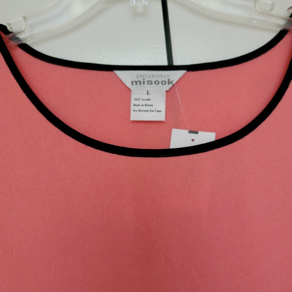 MISOOK Salmon? Tank Shell NEW NWT Large Final Price - Picture 2 of 3